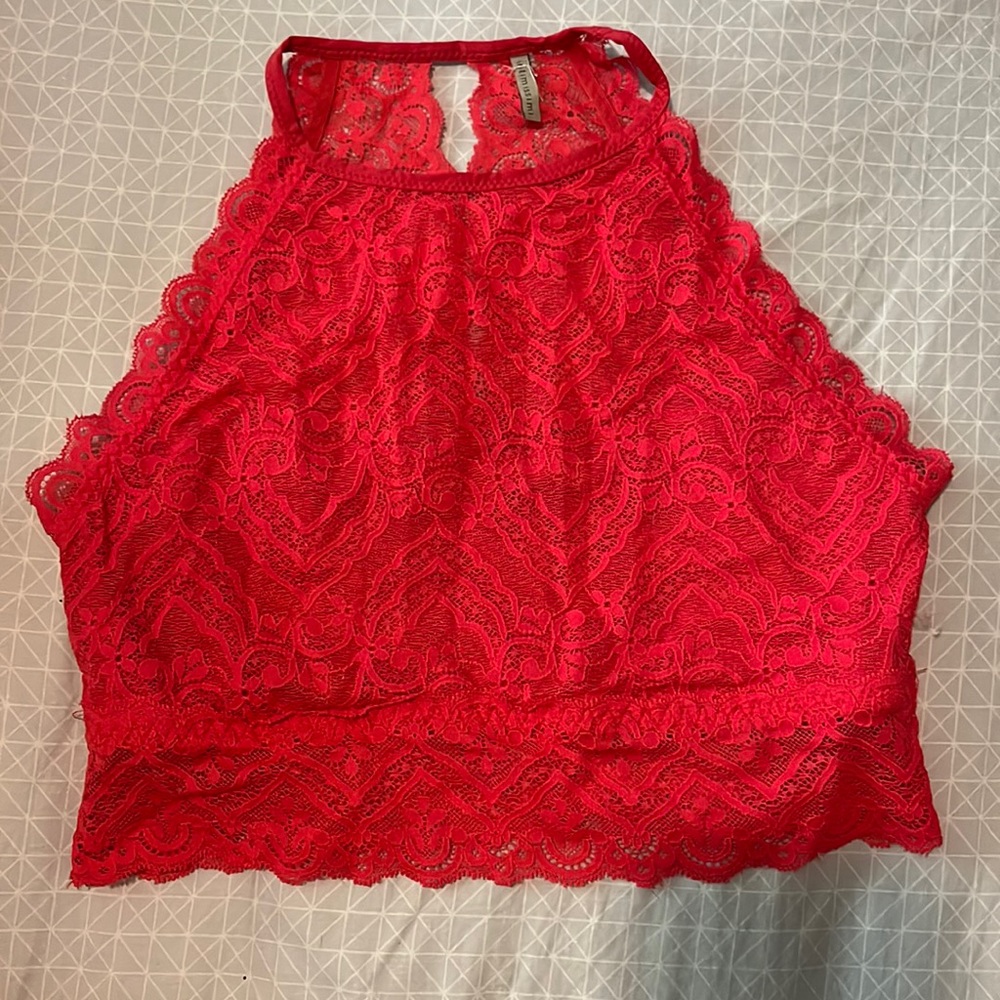 Red/pink bralette